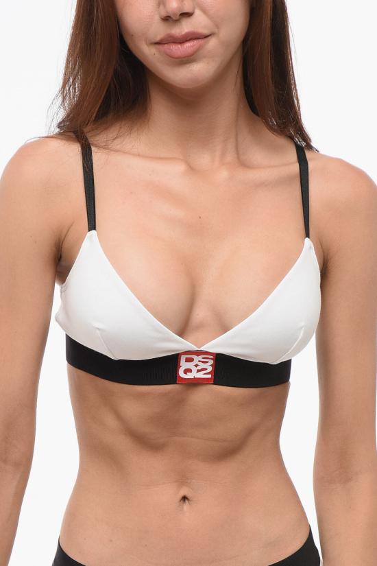  디스퀘어드2 브라 D8R104320 ISA01 110 Black White