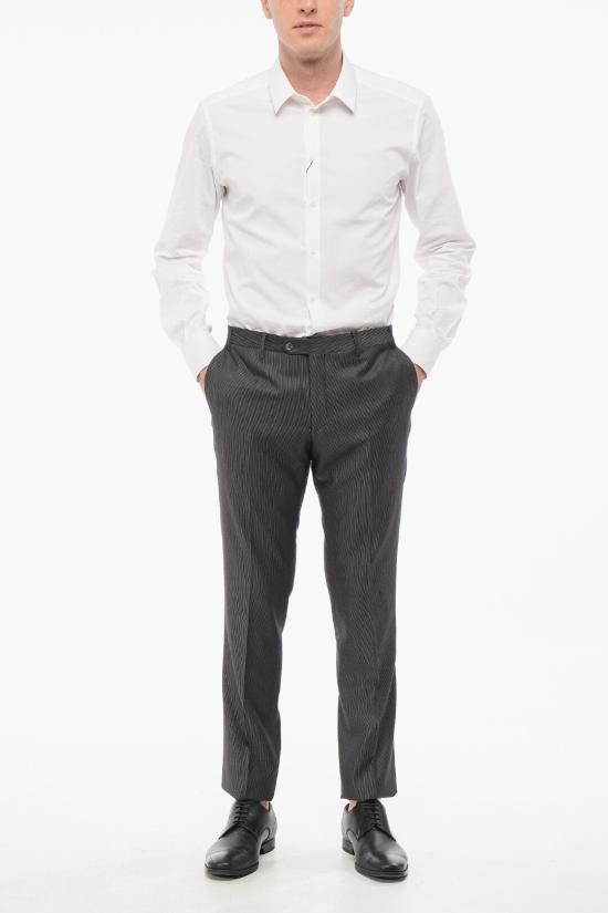  꼬르넬리아니 스트레이트 팬츠 835064 8817122 002 Gray - CORNELIANI