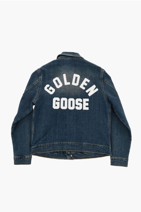  [키즈] 골든구스 데님 자켓 GKP01857P001536 50765 Blue - GOLDEN GOOSE