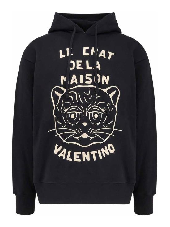  발렌티노 가라바니 후드 티셔츠 7V3MF28NB339RA Black