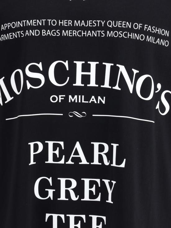 25FW 모스키노 반팔 티셔츠 252ZZ0708252ZZ5241 1555 BLACK - MOSCHINO