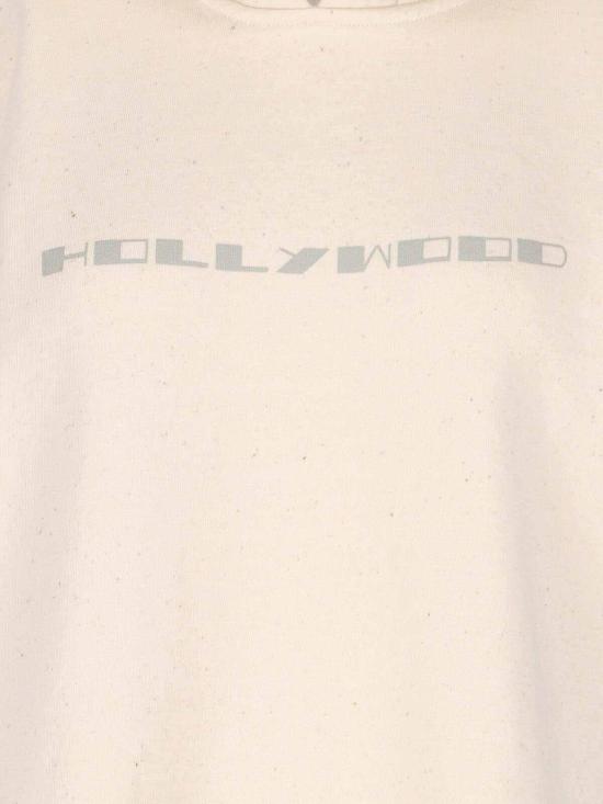 25SS 릭 오웬스 후드 티셔츠 DS01E3231FNEP5P2108 White - RICK OWENS