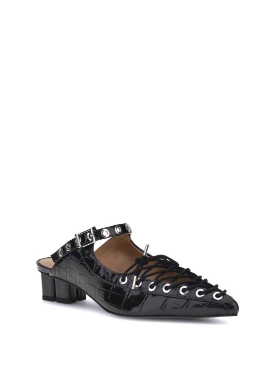 25FW 가니 뮬/슬리퍼 S3009 099 BLACK - GANNI