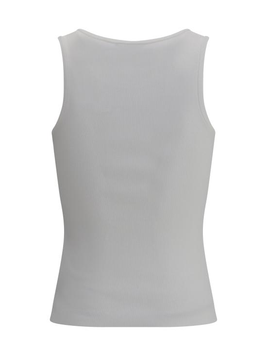 25FW 발렌시아가 민소매 티셔츠 835500T5231 9040 WHITE - BALENCIAGA