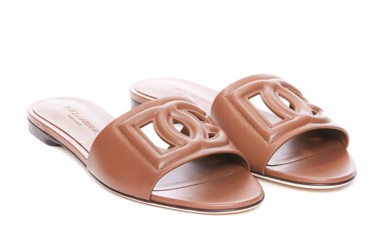 25FW 돌체앤가바나 뮬/슬리퍼 CQ0436 AY32981236 Brown - DOLCE & GABBANA