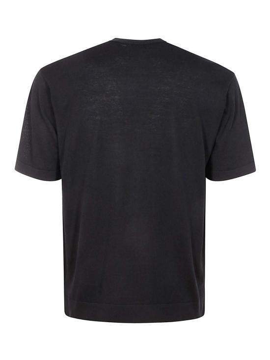 26SS 필리포 드 로렌티스 반팔 티셔츠 TS0MCTOVCR14R990 Black - FILIPPO DE LAURENTIIS