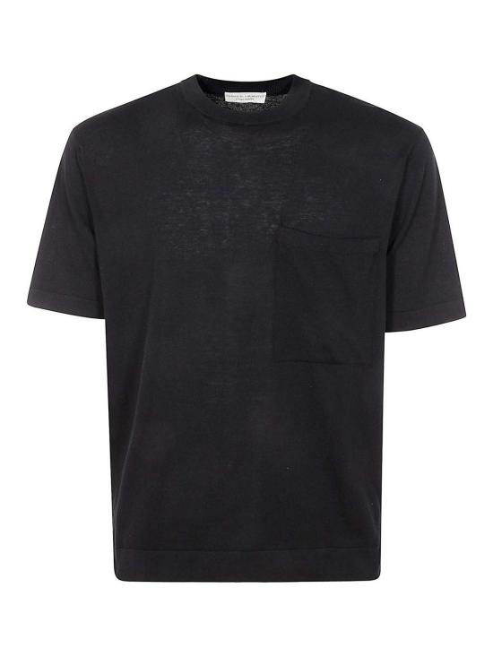 26SS 필리포 드 로렌티스 반팔 티셔츠 TS0MCTOVCR14R990 Black