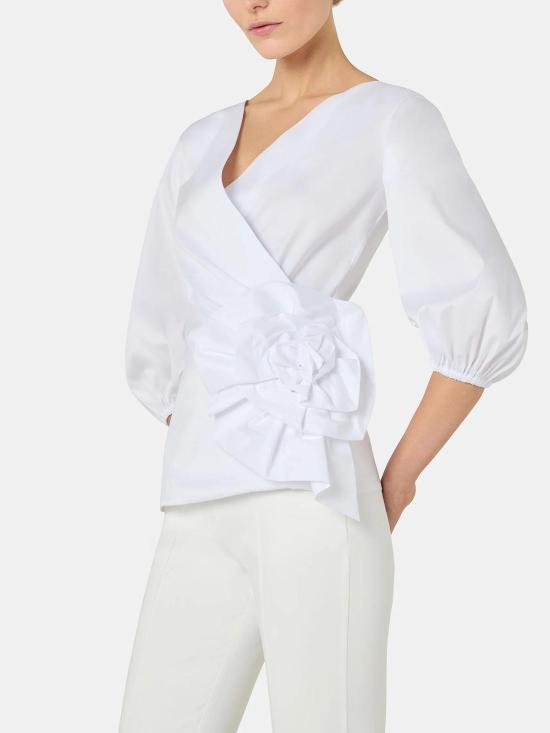  키아라보니 / 여성 엘리제 셔츠 CMELIZEECOTTONCXWHITE White BPG - CHIARA BONI