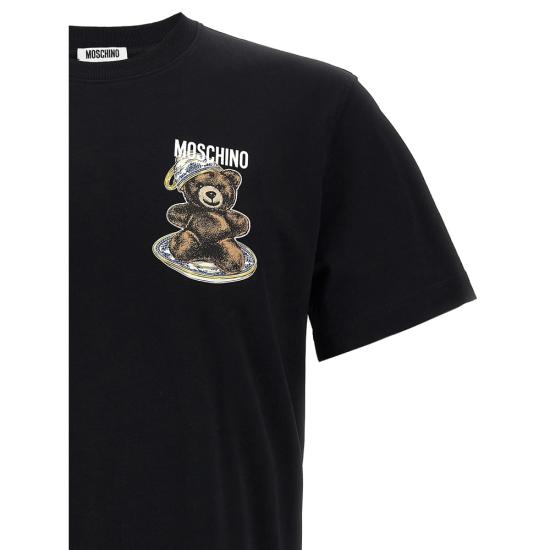 25FW 모스키노 반팔 티셔츠 5241 V0721 1555 BLACK - MOSCHINO