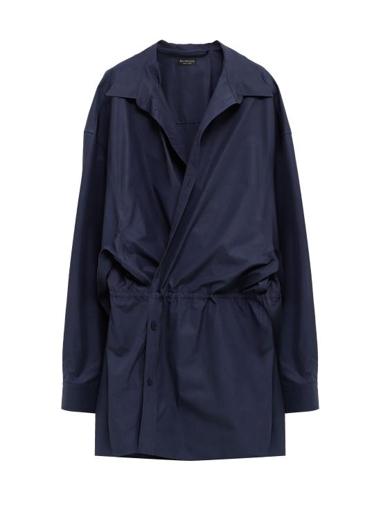 25FW 발렌시아가 미디 원피스 814136 TRM174530 Blue - BALENCIAGA