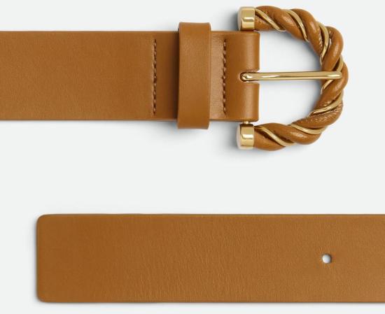  보테가베네타 레귤러 벨트 728781VMAUL 2593 CAMEL 20 GOLD 2593