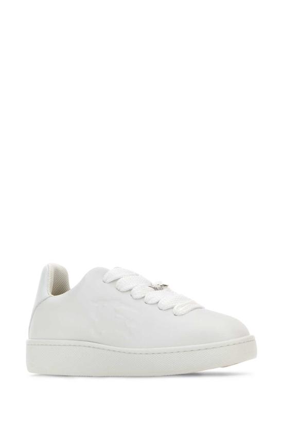 25SS 버버리 레더 박스 스니커즈 8083385 A1464 WHITE - BURBERRY