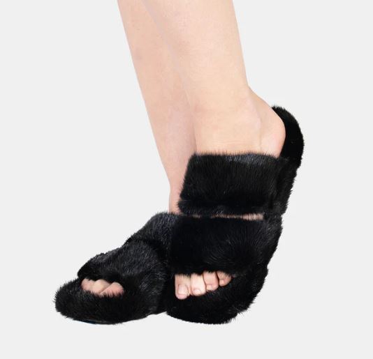  ELISABETTA PANERAI 샌들 CIABATTAVISONEDOPPIAFASCIA NERO - OTHER BRANDS