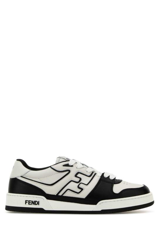26FW 펜디 매치 레더 로우탑 스니커즈 7E1643AOMN F0E7C NERO BIANCO NERO NER
