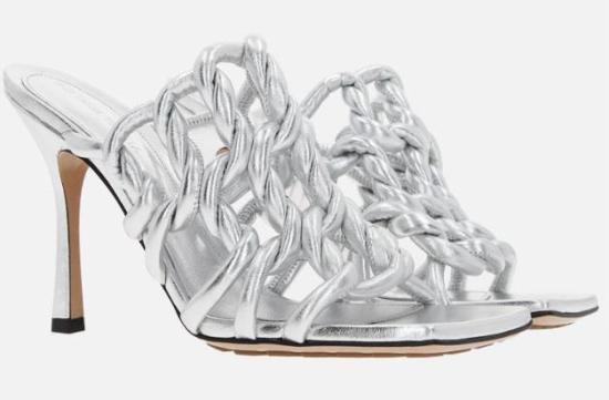  보테가베네타 샌들 716242V29N0 1414 Silver 1414 - BOTTEGA VENETA