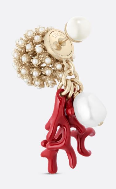  디올 이어링 E2181WOMRS 068 GOLD CORAL 068 - DIOR