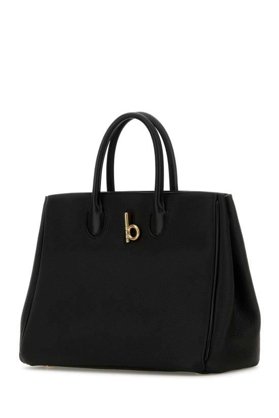  버버리 스몰 락킹 호스 토트백 8099401 A1189 BLACK - BURBERRY