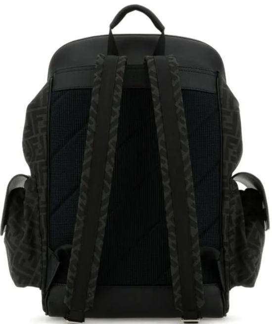 25SS 펜디 FF 자카드 드라이브 백팩 7VZ084ASLE F0R2K NERO GRIGIO NERO PAL - FENDI