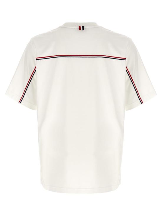 25FW 톰브라운 반팔 티셔츠 MJS288A00042100 WHITE - THOM BROWNE