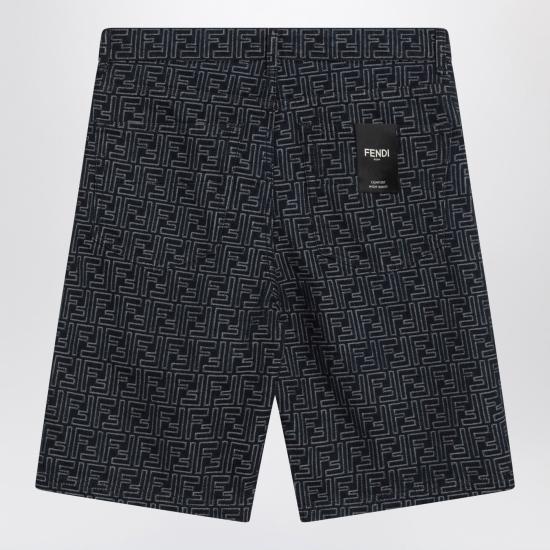 25SS 펜디 데님 숏팬츠 FLP369AUX4 Blue - FENDI