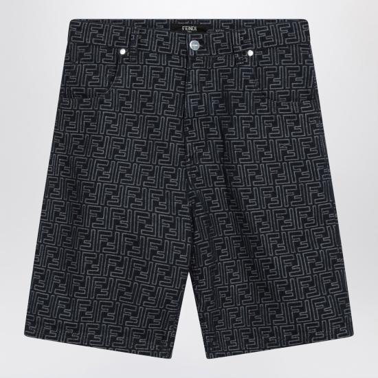 25SS 펜디 데님 숏팬츠 FLP369AUX4 Blue
