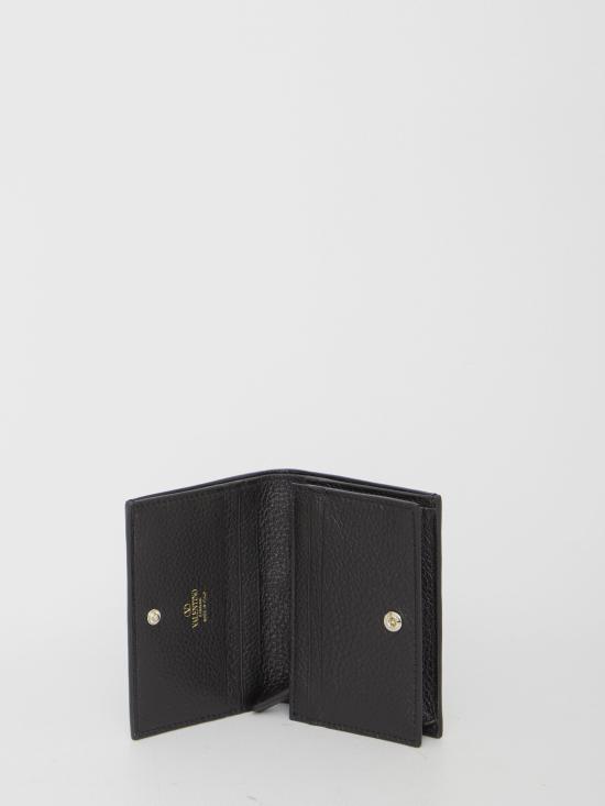 25FW 발렌티노 가라바니 락스터드 지퍼 장지갑 7W2P0P39 BLACK - VALENTINO GARAVANI