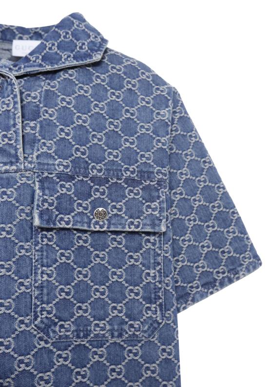 25FW [키즈] 구찌 원피스 827447 XDC6G 4266 DENIM - GUCCI