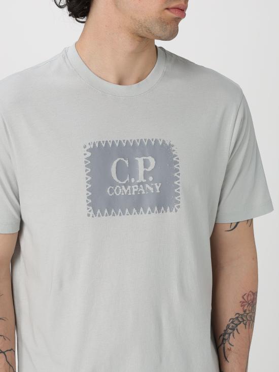 25SS 씨피 컴퍼니 반팔 티셔츠 18CMTS029A 005100W 800 BLUE FOX DOM - C.P. COMPANY