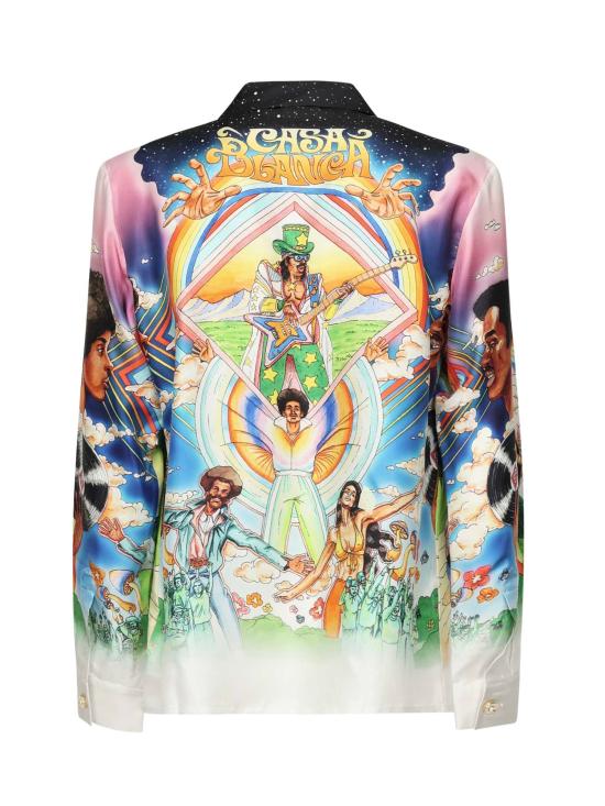 25FW 카사블랑카 긴팔 셔츠 MS25SH006 07 MultiColour - CASABLANCA