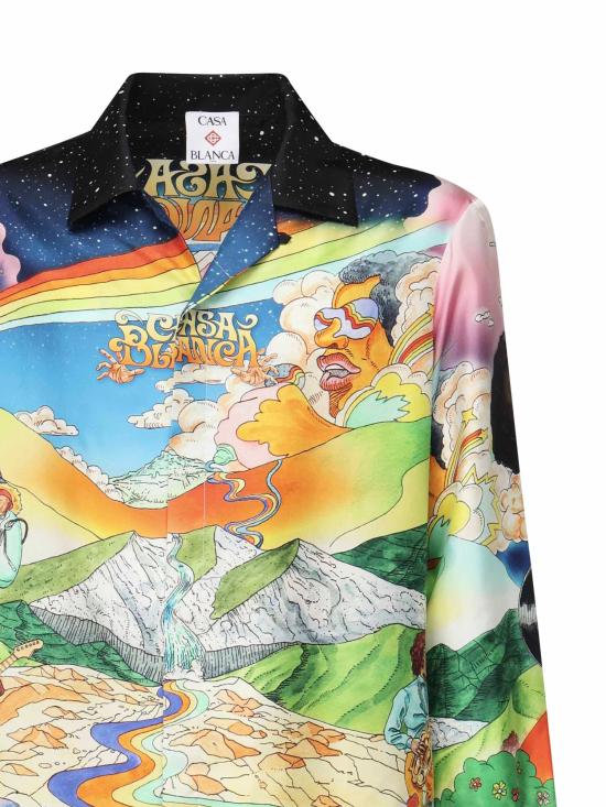 25FW 카사블랑카 긴팔 셔츠 MS25SH006 07 MultiColour - CASABLANCA