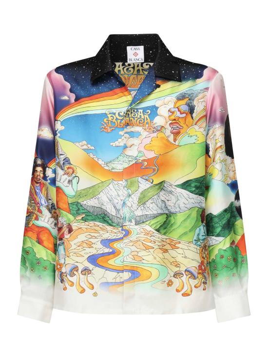 25FW 카사블랑카 긴팔 셔츠 MS25SH006 07 MultiColour