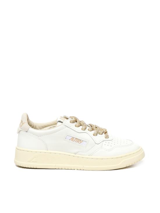 25FW 오트리 메달리스트 로우 스니커즈 AULW SW01 WHITE CREAM