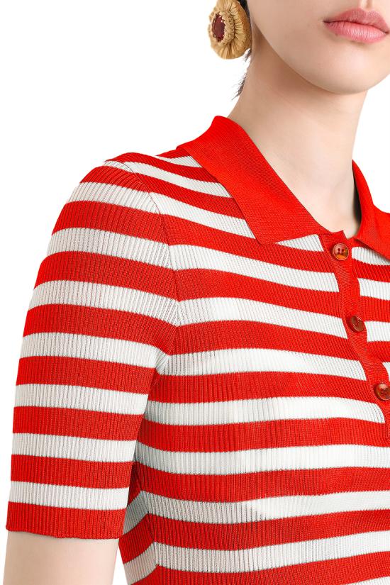 25FW 돌체앤가바나 폴로 티셔츠 FXZ37ZJAIRR W8266 Red - DOLCE & GABBANA