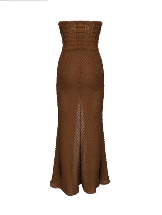 25SS 차로루이즈 롱 원피스 255610 BROWN Brown - CHARORUIZ