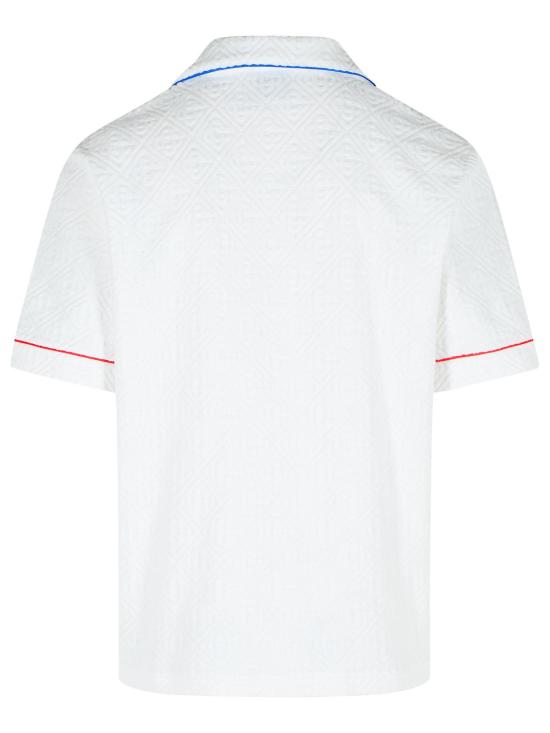 25FW 카사블랑카 반팔 셔츠 MPF25 SH 085 01BRIGHT WHITE White - CASABLANCA