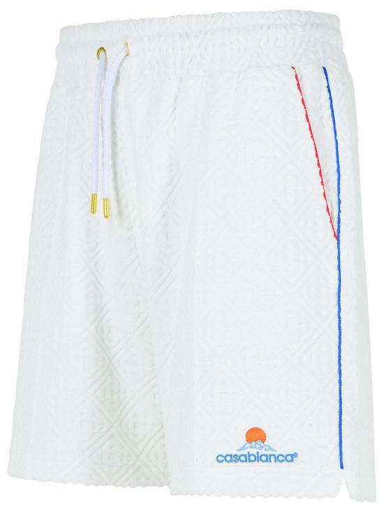 25FW 카사블랑카 숏팬츠 MPF25 JTR 271 01BRIGHT WHITE White - CASABLANCA