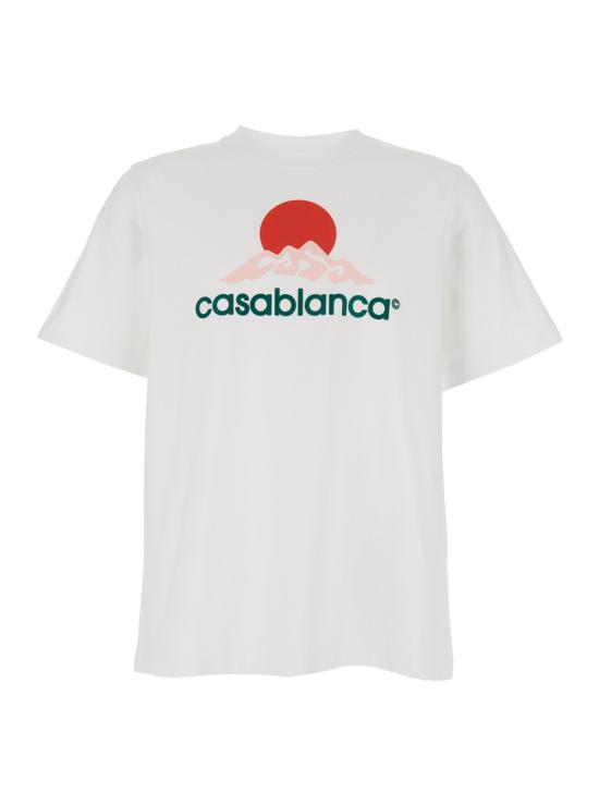 25FW 카사블랑카 반팔 티셔츠 MPF25JTS00103WHITEJERSEY White