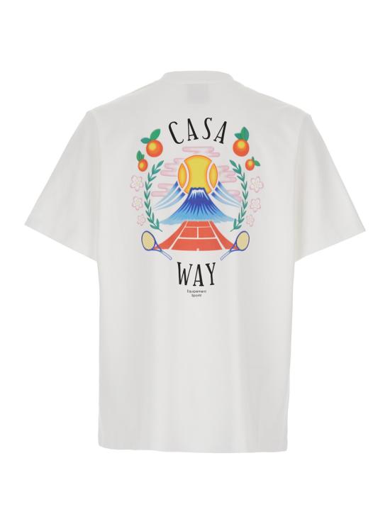 25FW 카사블랑카 반팔 티셔츠 MPF25JTS00108WHITEJERSEY White - CASABLANCA