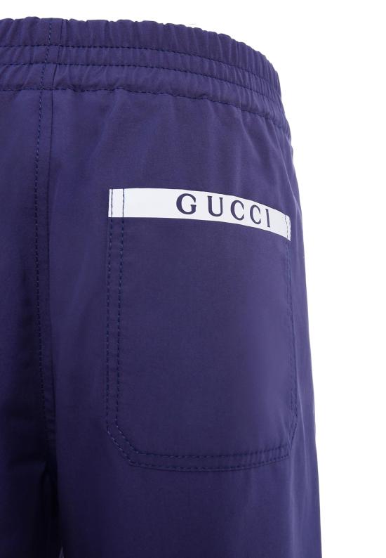 25FW [키즈] 구찌 스트레이트 팬츠 824845 XWA3V 4246 BLUE - GUCCI