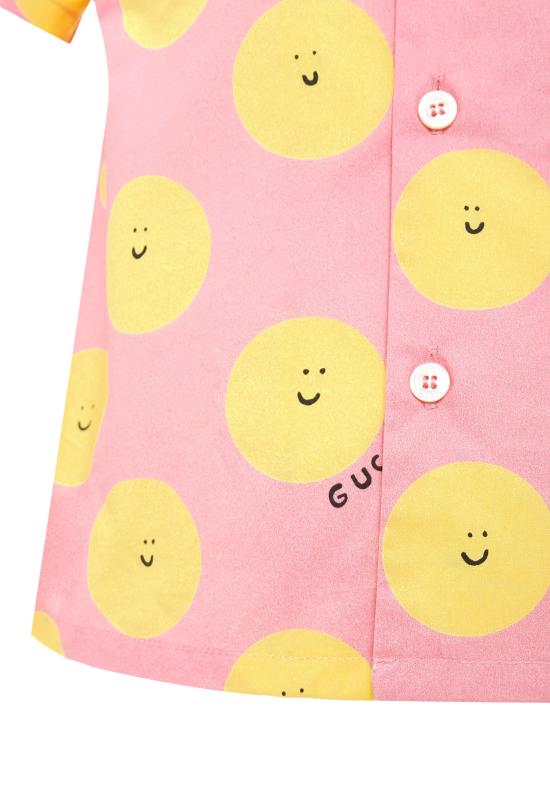 25FW [키즈] 구찌 셔츠 831747 XWA5M 5975 PINK - GUCCI