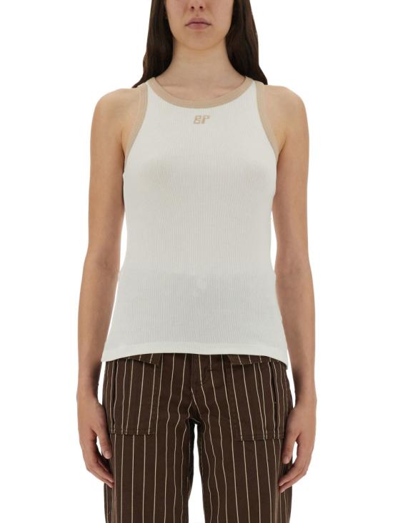 25FW 바움 운드 페르드가르텐 민소매 티셔츠 24256 C1070 WHITE