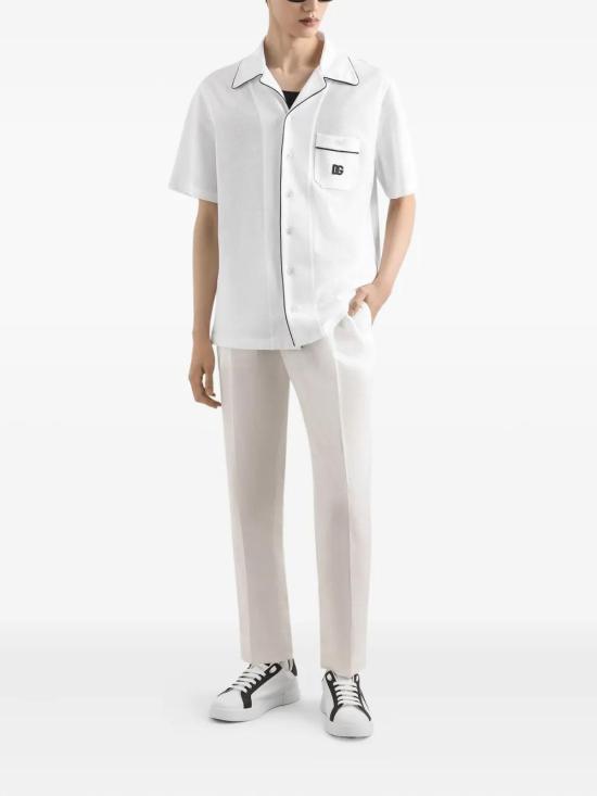 25FW 돌체앤가바나 스트레이트 팬츠 GV4EEZFU4JB W0111 BIANCO - DOLCE & GABBANA