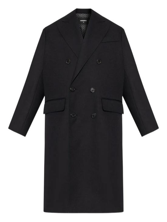 25FW 디스퀘어드2 코트 S74AA0320D35313 900 BLACK