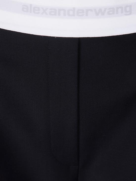 25FW 알렉산더 왕 스트레이트 팬츠 1WC3244748097 001 BLACK - ALEXANDER WANG