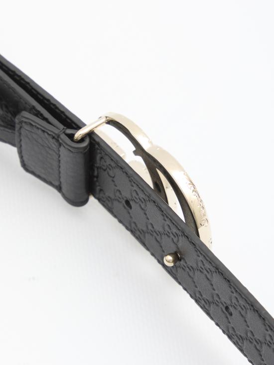 25FW 구찌 홀스빗 레더 벨트 836933AAEA0 1000 BLACK - GUCCI