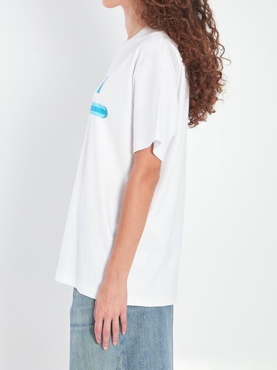 25FW 구찌 프린티드 코튼 반팔 티셔츠 837959XJHG9 9081 WHITE - GUCCI