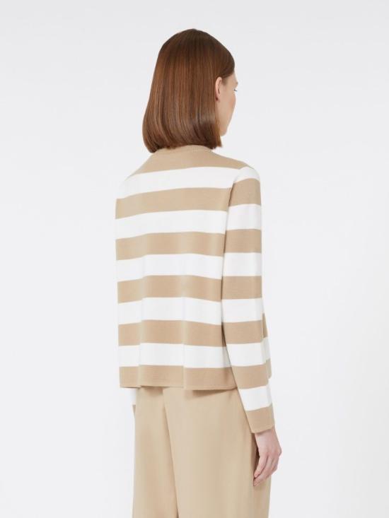 25FW 막스마라 긴팔 티셔츠 2521366091600 008 STRIPPED - MAX MARA