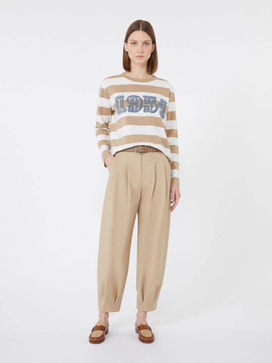 25FW 막스마라 긴팔 티셔츠 2521366091600 008 STRIPPED - MAX MARA