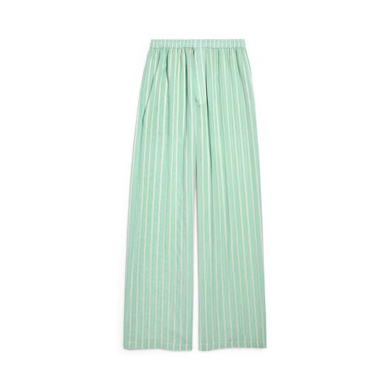 25FW 발렌시아가 스트레이트 팬츠 838817TSM03 3048 GREENWHITE