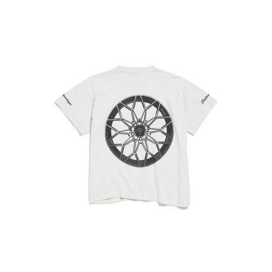 25FW 발렌시아가 반팔 티셔츠 826344TSVP9 9012 DIRTY WHITE - BALENCIAGA